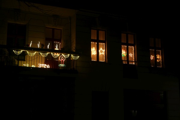 Weihnachtsbalkon