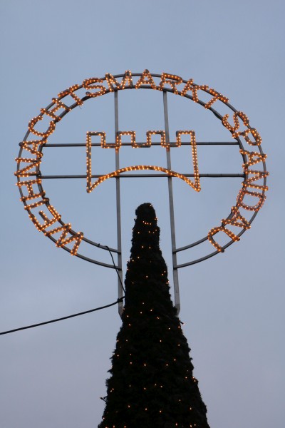 Weihnachtsmarktschild