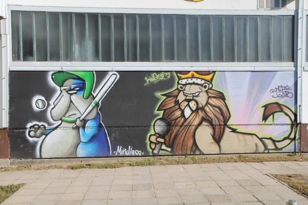 Graffiti Stadthalle