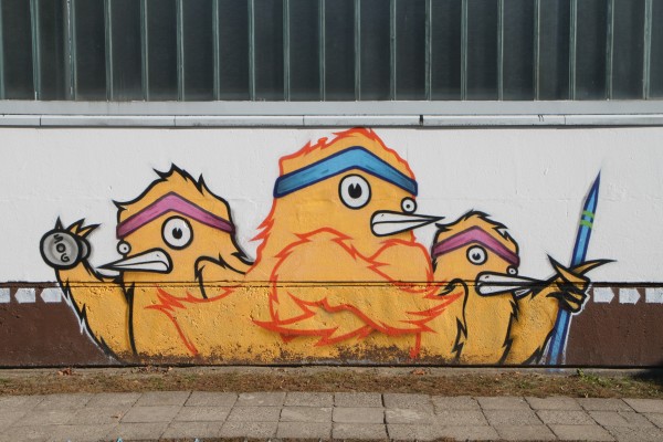 Graffiti Stadthalle