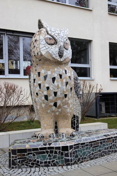 Mosaikskulptur Eule