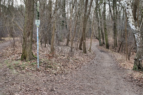Wanderwegabzweig