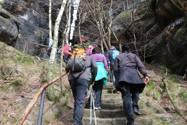 Lilienstein Südaufstieg