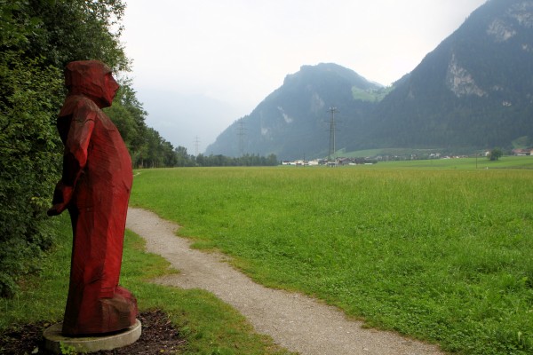 Skulptur Mann Zillertal